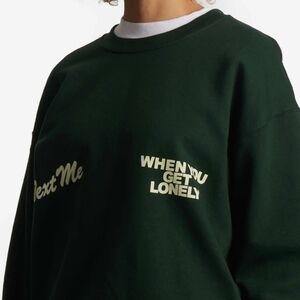 Lonely Ghost Text Me When You Get Lonely Men's Crewneck Sweatshirt size XXL
